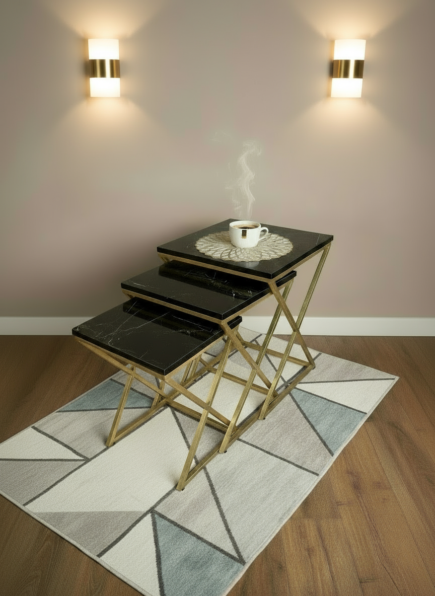 Bella Set Of 3 Nesting Table