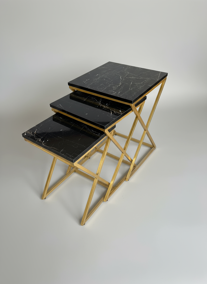Bella Set Of 3 Nesting Table