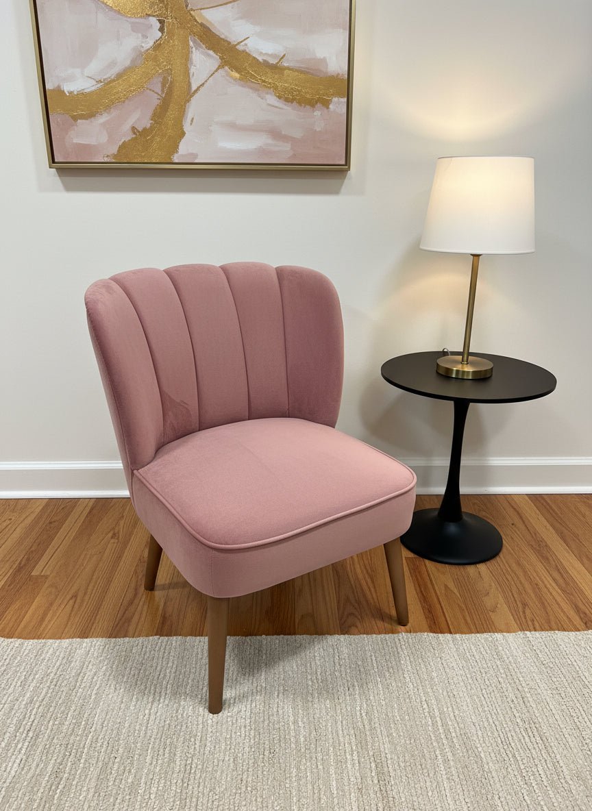 Alfa Pink Bedroom Chair