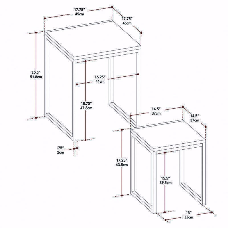 Zeta Nesting Table