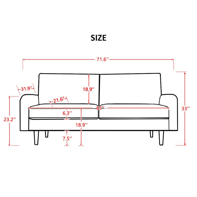 Bella 3 Seater Sofa