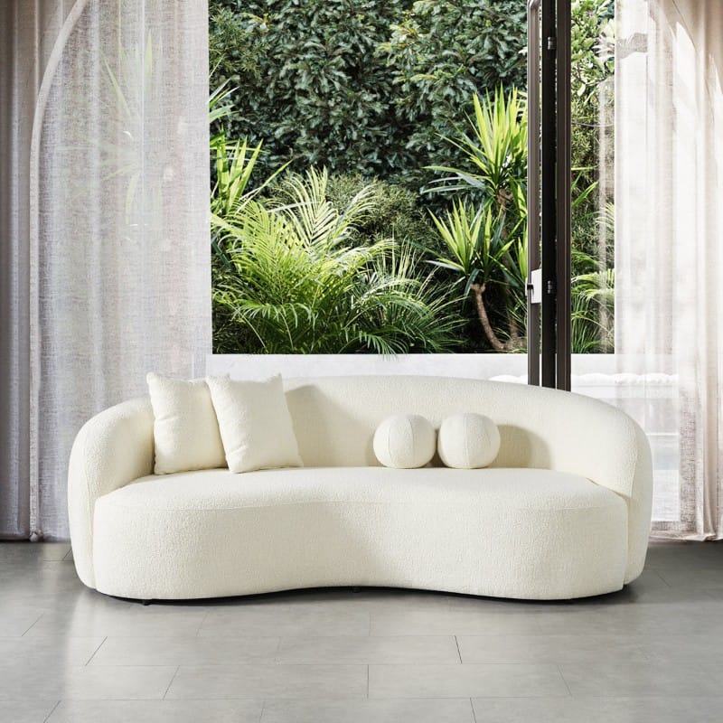 Luca 3 Seater Sofa Boucle Fabric
