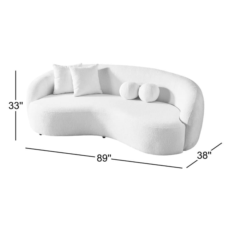 Luca 3 Seater Sofa Boucle Fabric
