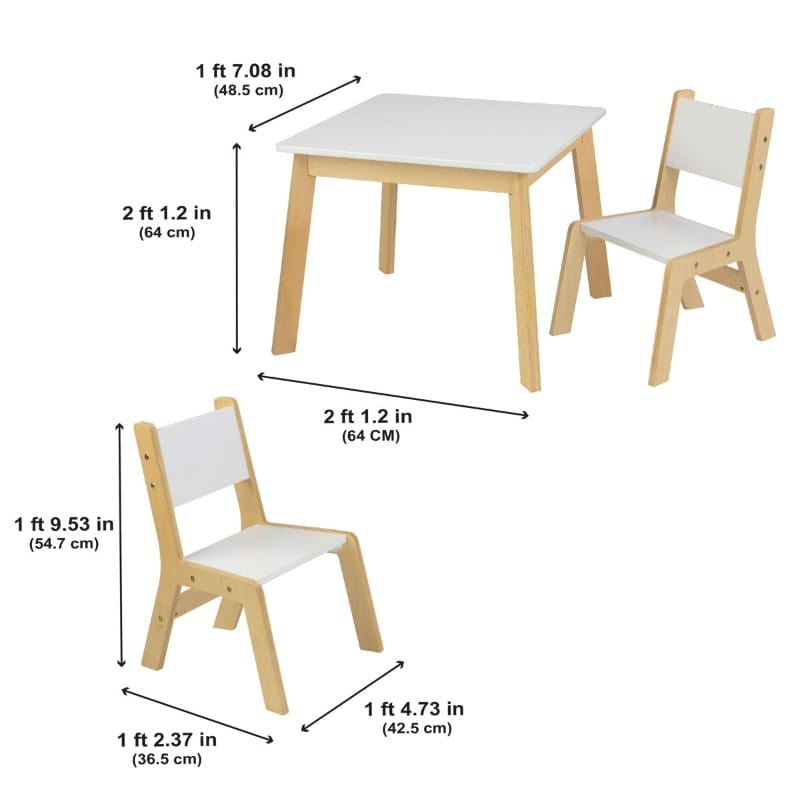 Alexa Kids Study Table + Chairs