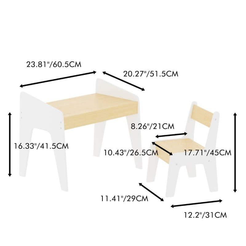 Zeta Kids Study Table & Chairs