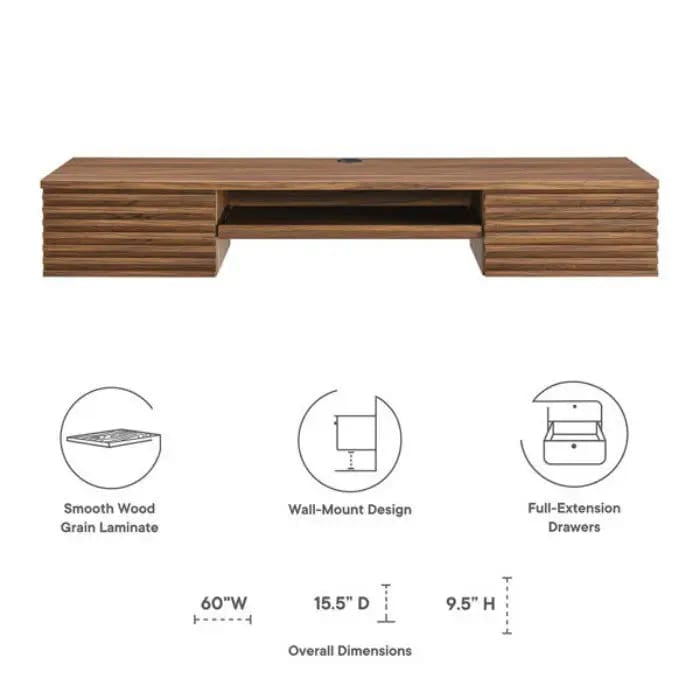 Ayla Floating Laptop Table + Desk