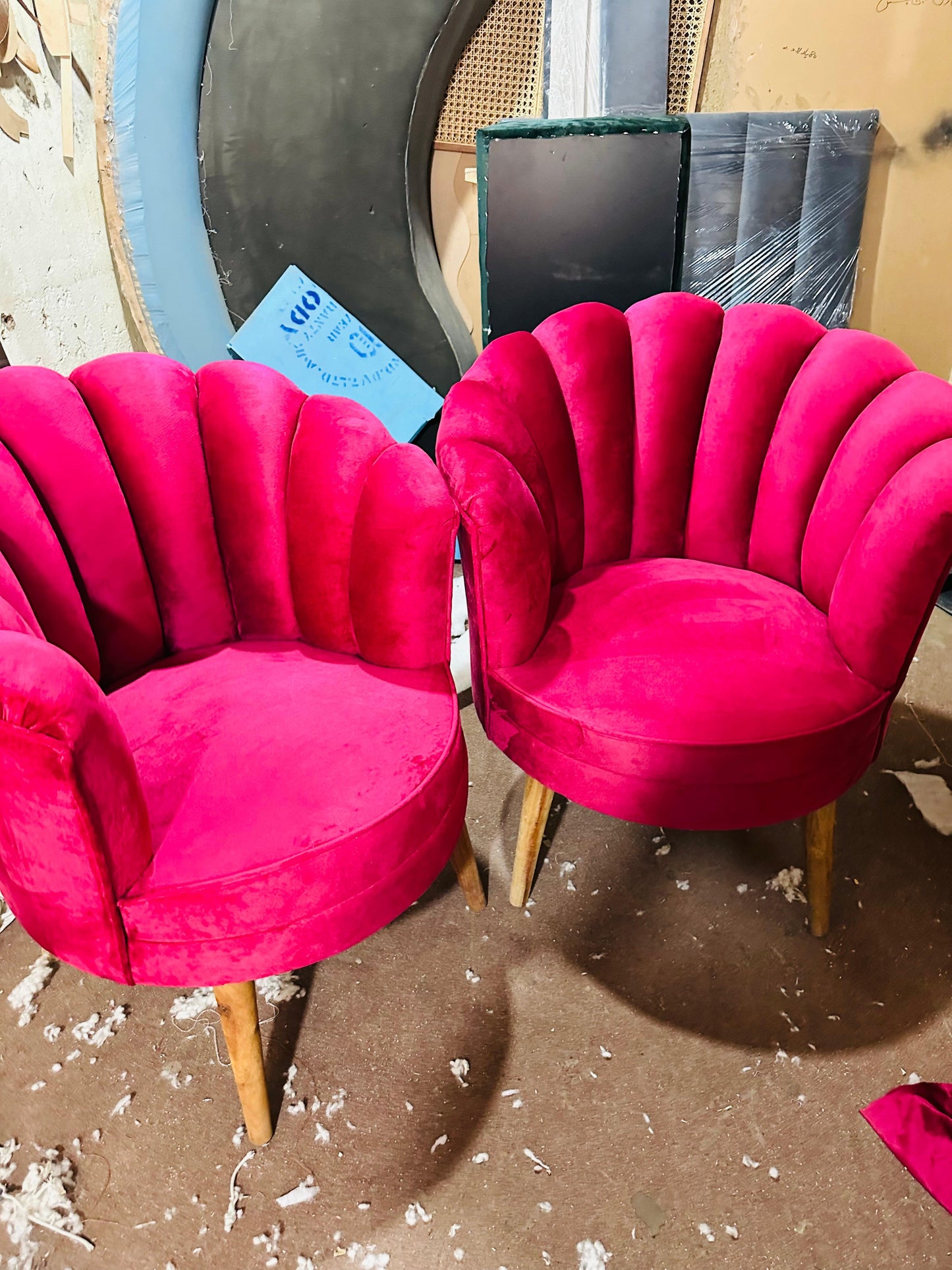 Flower Pink Bedroom Chair
