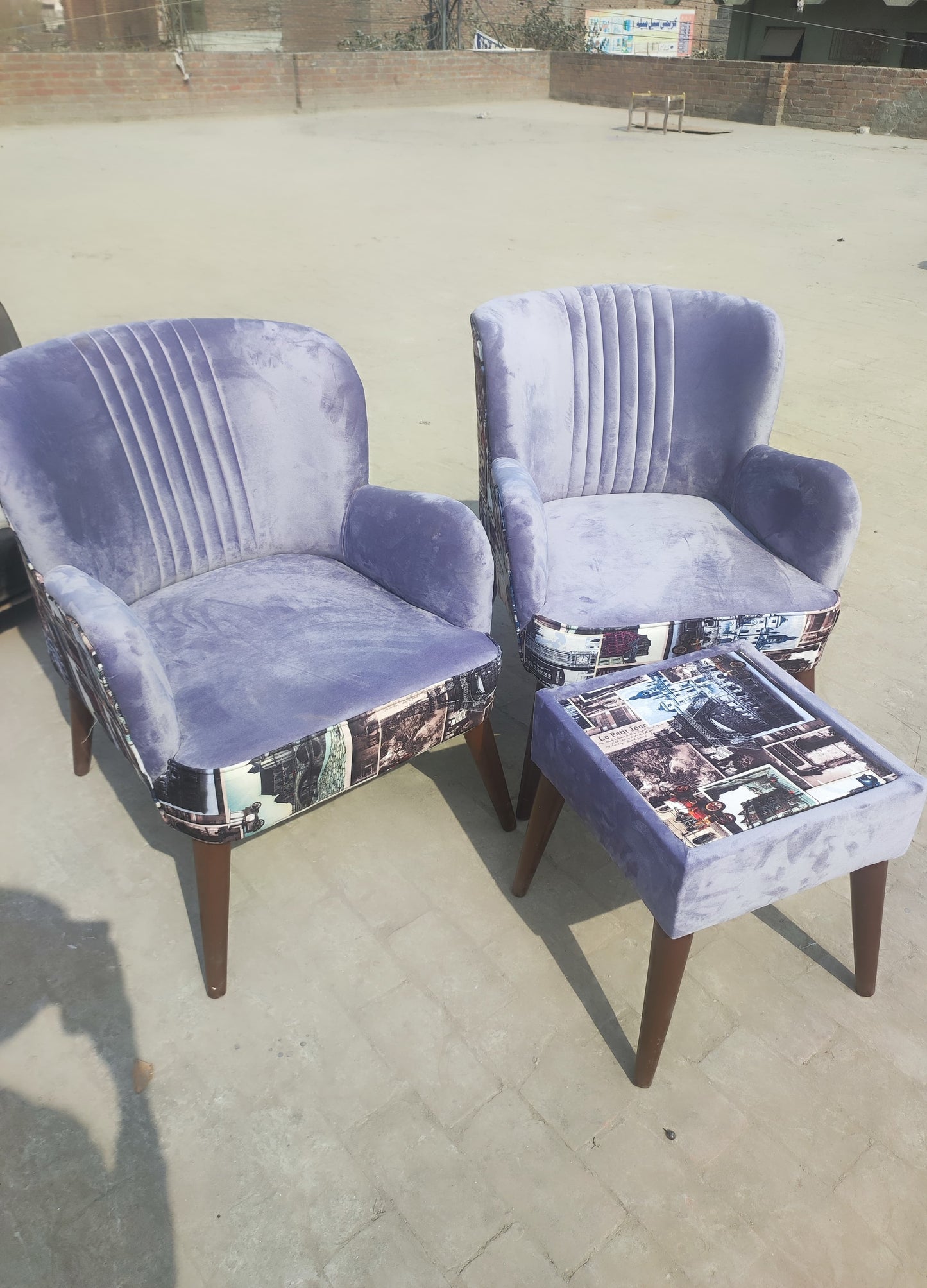 Azure Grey Bedroom Chair