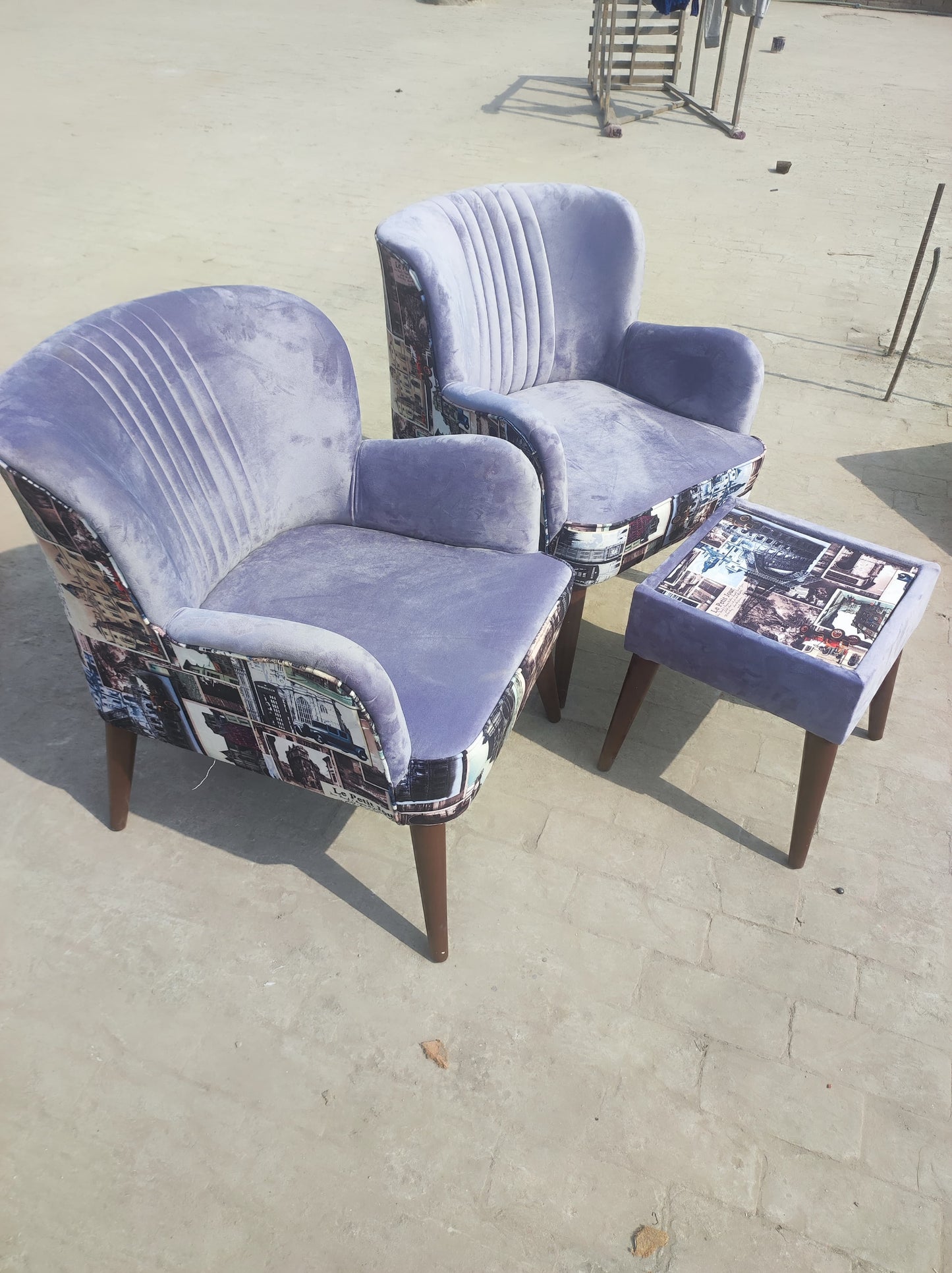 Azure Grey Bedroom Chair