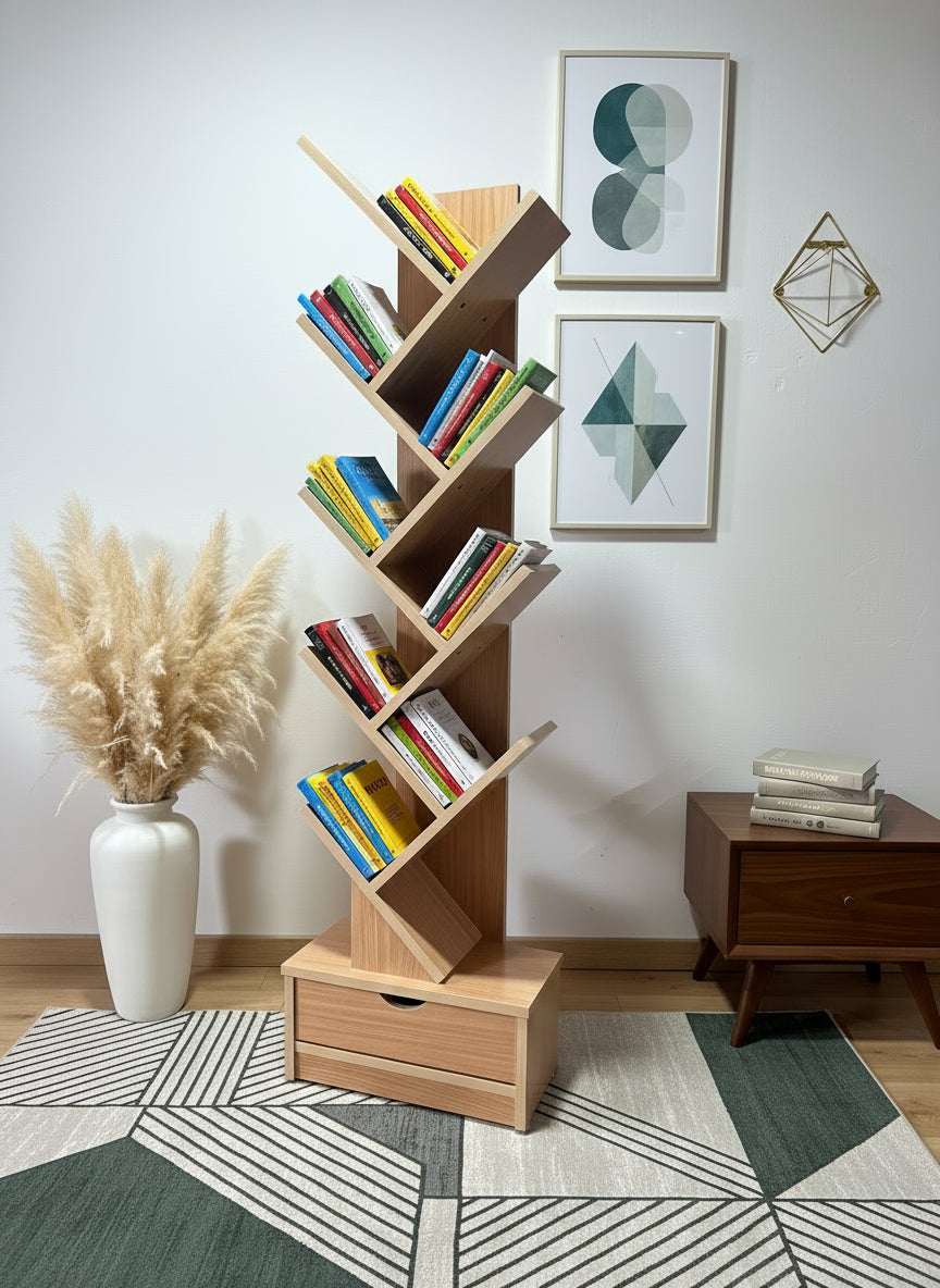 Tree Book Rack & Standing Shelf