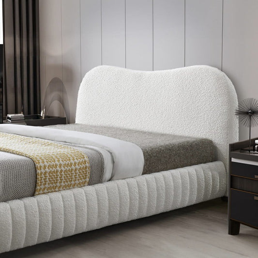 Aiza Boucle Double Bed