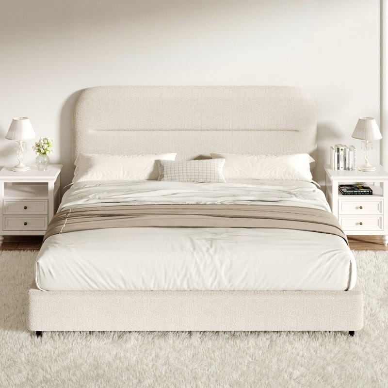 Aylah Boucle Double Bed