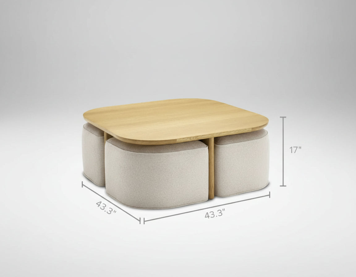 4 Stool Dining Table