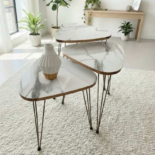 Triangle Set of 3 Nesting Table