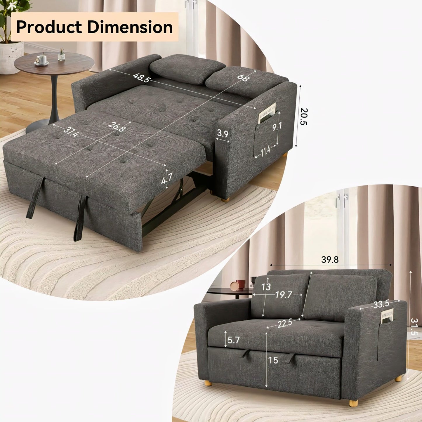 Sofia Sofa Cum Bed