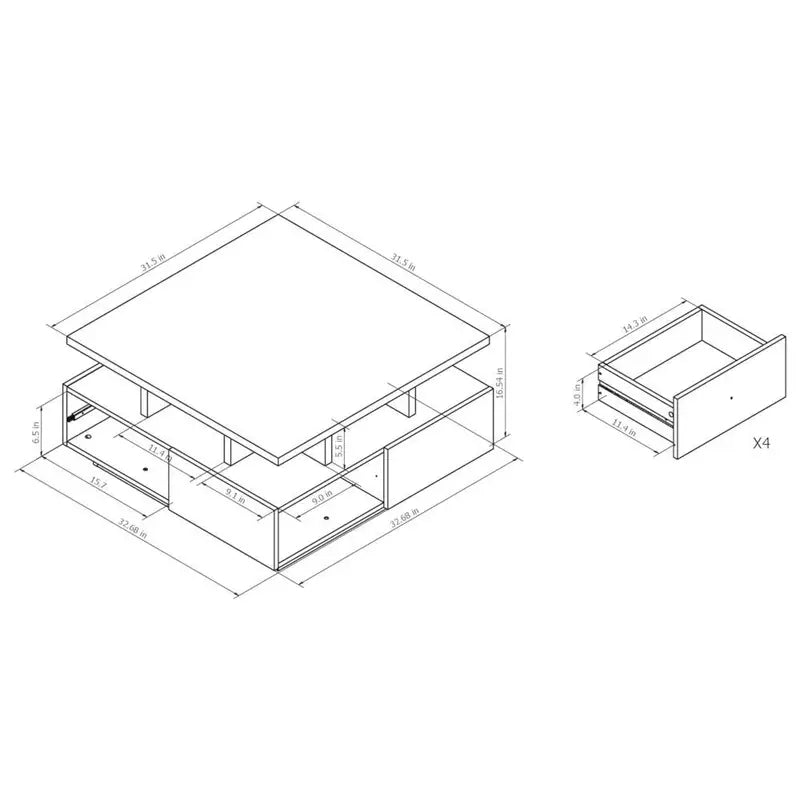 Ayleen Coffee Table/Center Table