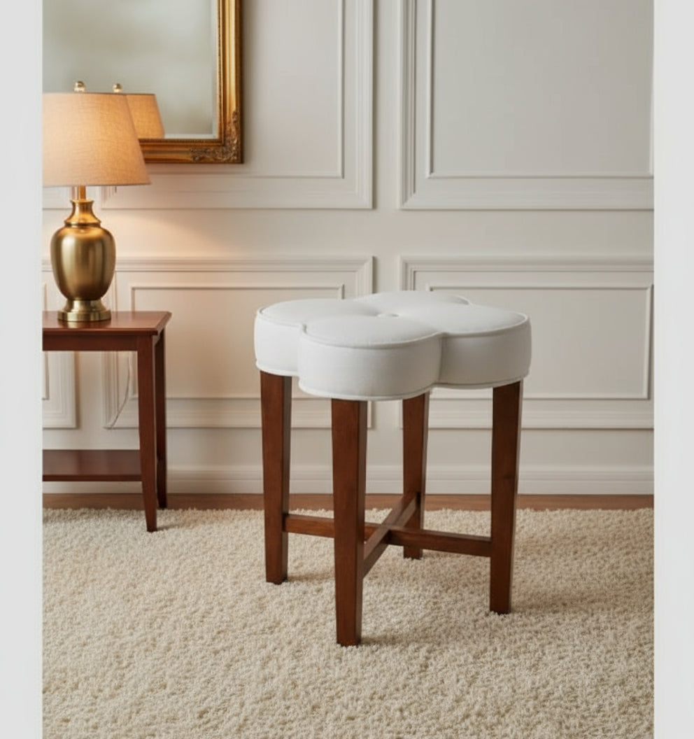 Flower Ottoman Stool
