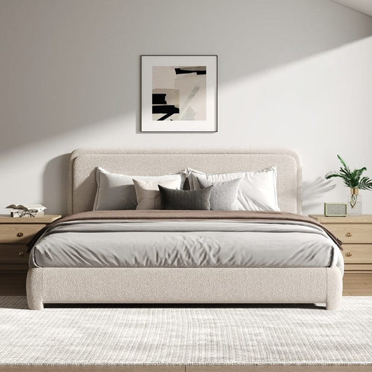 Aelin Boucle Double Bed