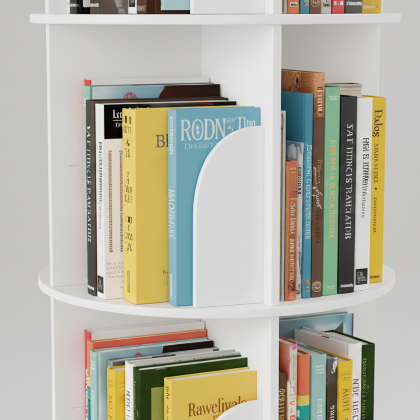 Rocky Rotating Book Shelf