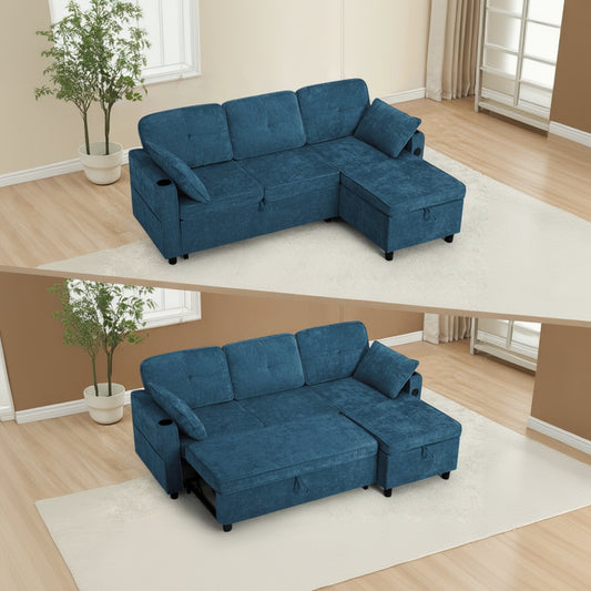 Mezi L Shape Sofa Cum Bed