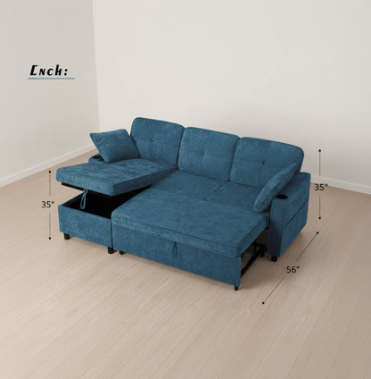 Mezi L Shape Sofa Cum Bed