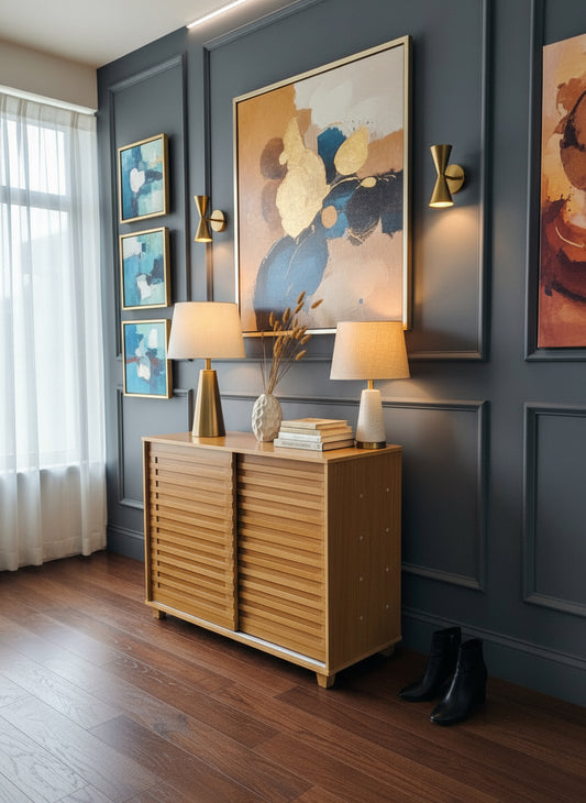 Abbe Light Brown Shoe Rack