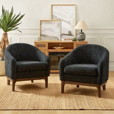 Blacky Chairs Boucle Fabric