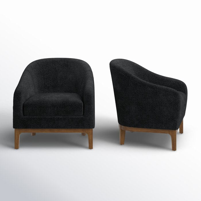 Blacky Chairs Boucle Fabric