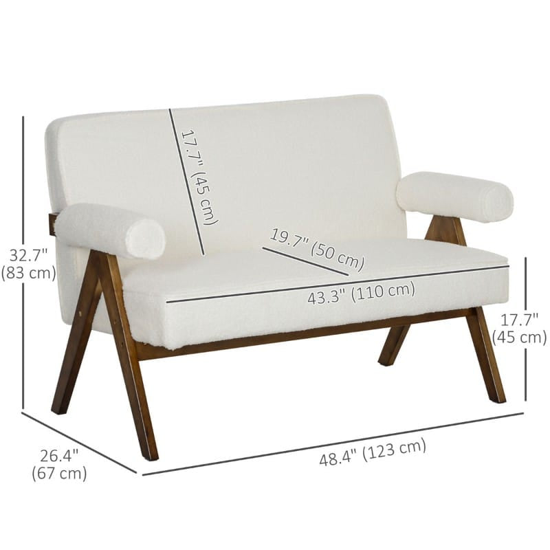 Boucle 2 Seater Sofa