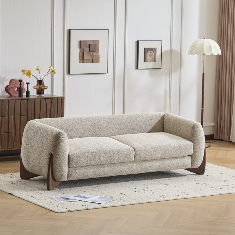 Arma 3 Seater Sofa Boucle Fabric