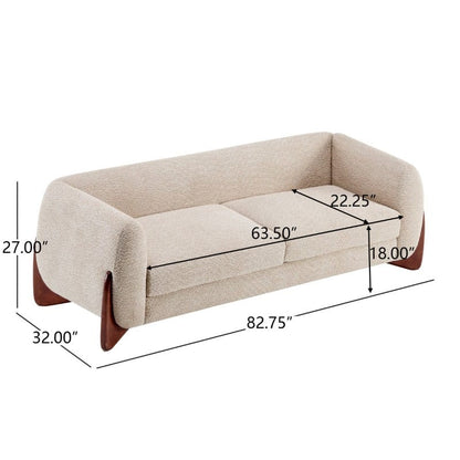 Arma 3 Seater Sofa Boucle Fabric