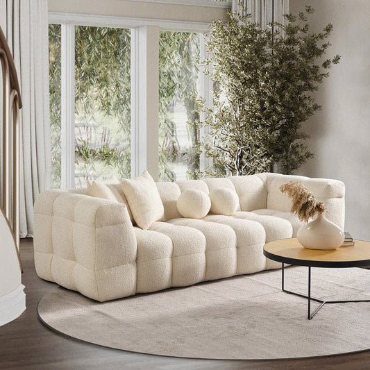 Boucle 3 Seater Sofa
