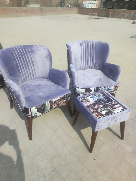 Azure Grey Bedroom Chair