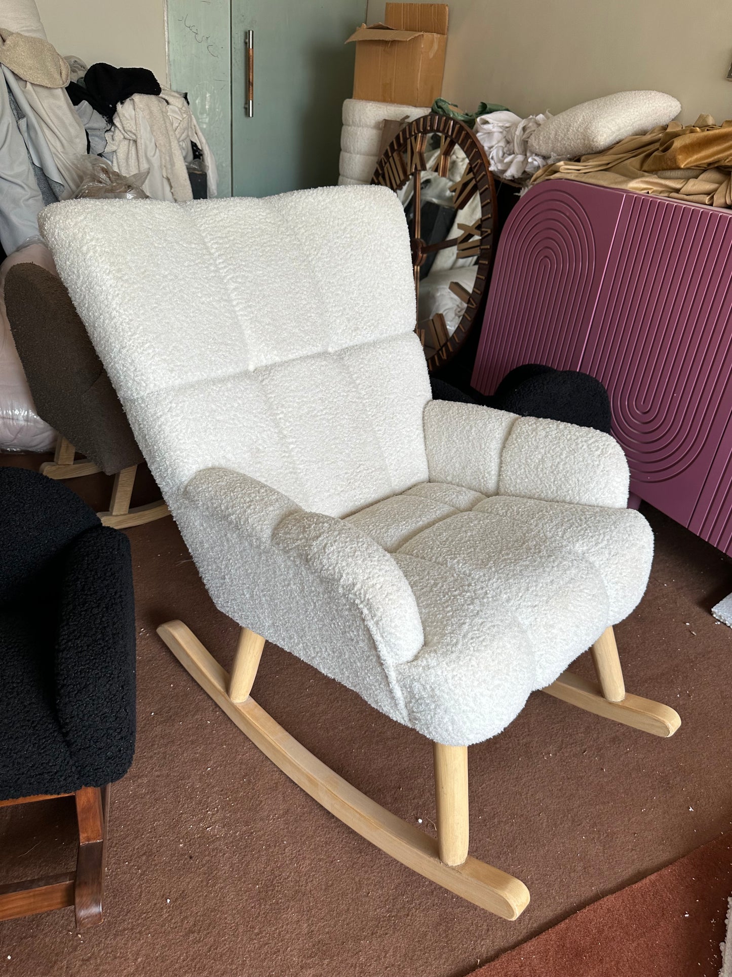 Boucle Rocking Chair