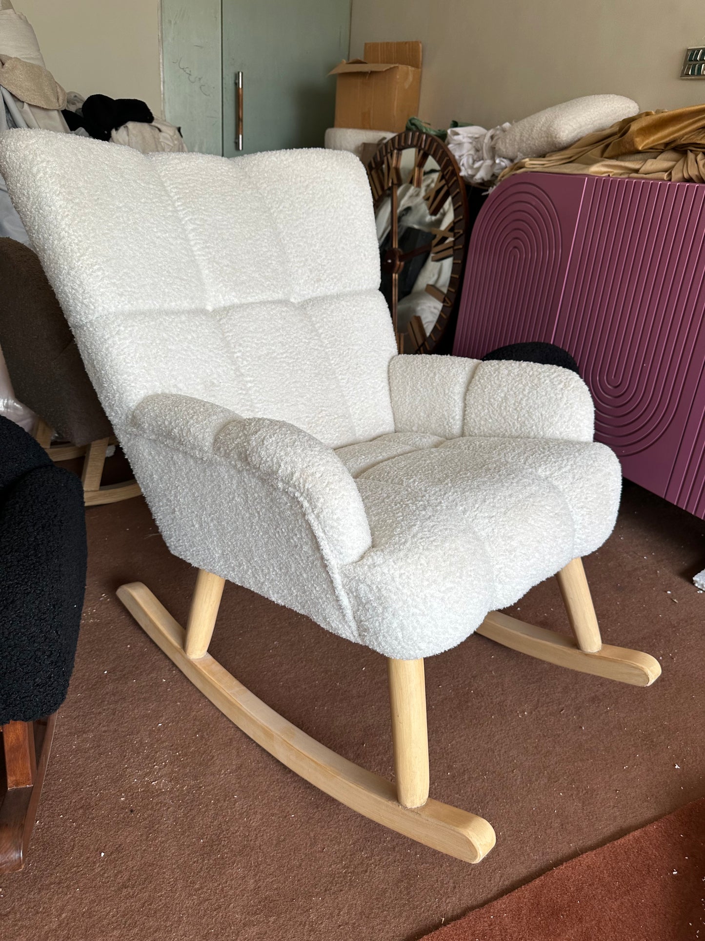 Boucle Rocking Chair