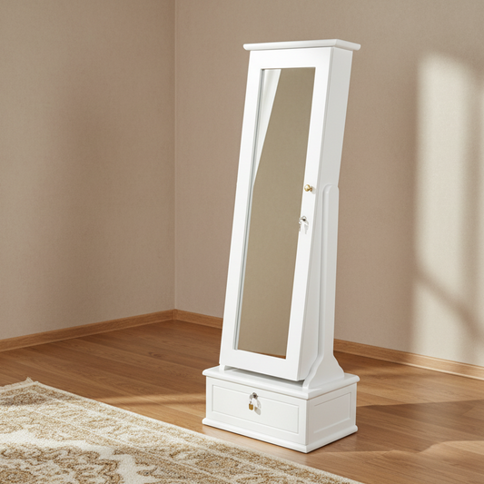 Alfa Standing Mirror With Storage