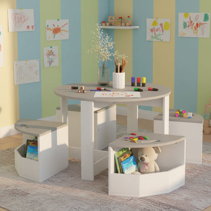 Leric Kids Study Table & Chairs
