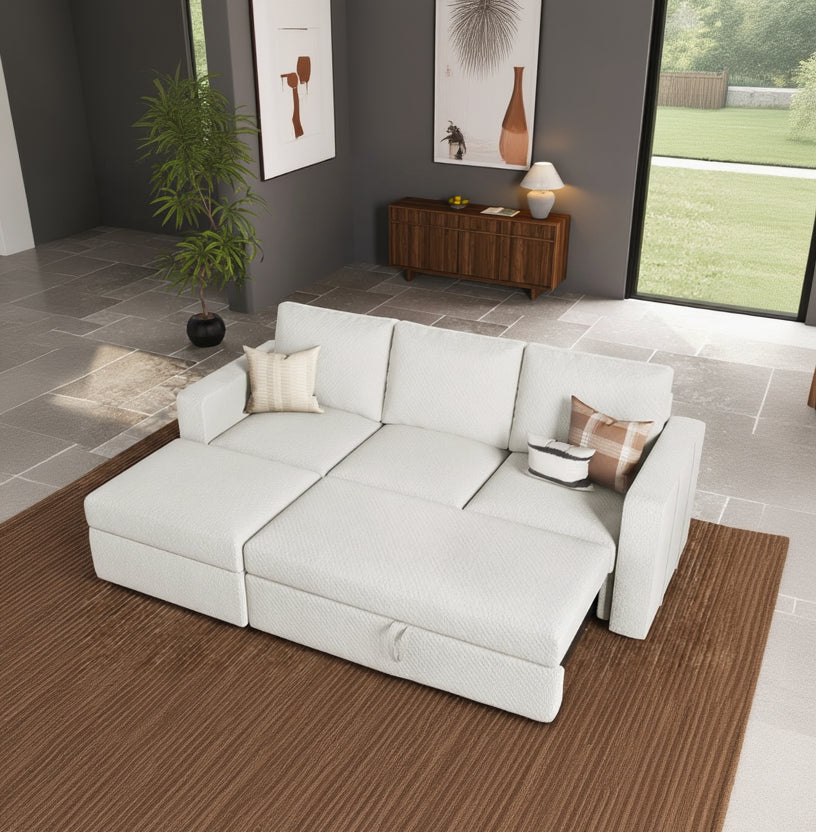 Nerin L Shape Sofa Cum Bed
