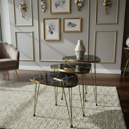 Triangle Set of 3 Nesting Table