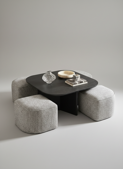 4 Stool Dining Table