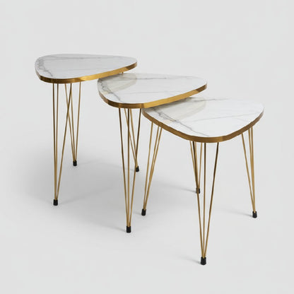 Triangle Set of 3 Nesting Table