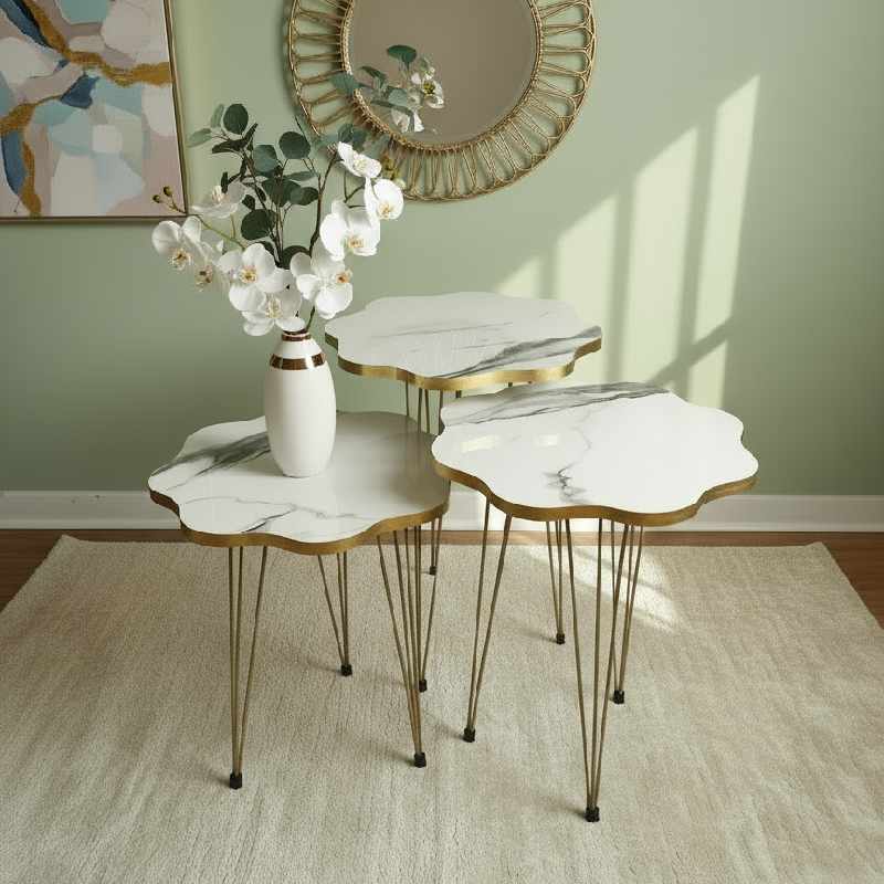 Flower Set OF Nesting Table