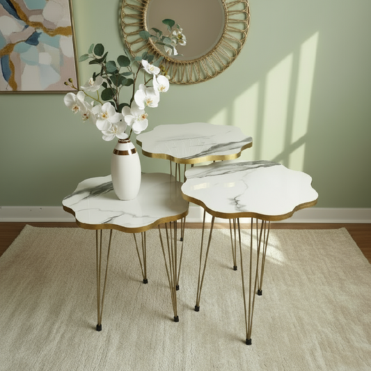 Flower Set OF Nesting Table