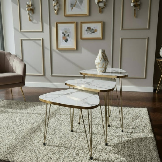 Triangle Set of 3 Nesting Table