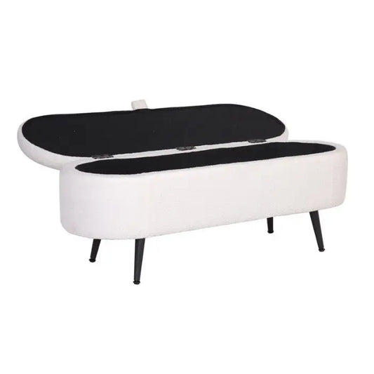 Aila Storage Puffy + Ottoman Stool