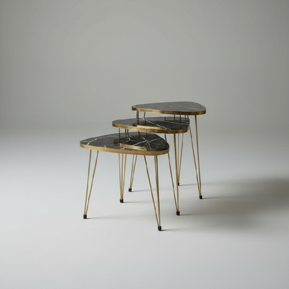 Triangle Set of 3 Nesting Table