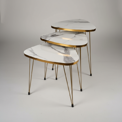 Triangle Set of 3 Nesting Table