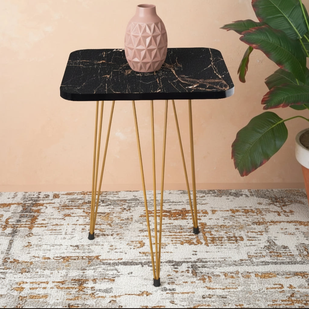 Clio Set Of 3 Nesting Table Black